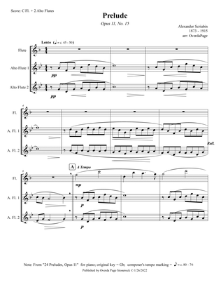 Prelude, Op. 11, No. 15