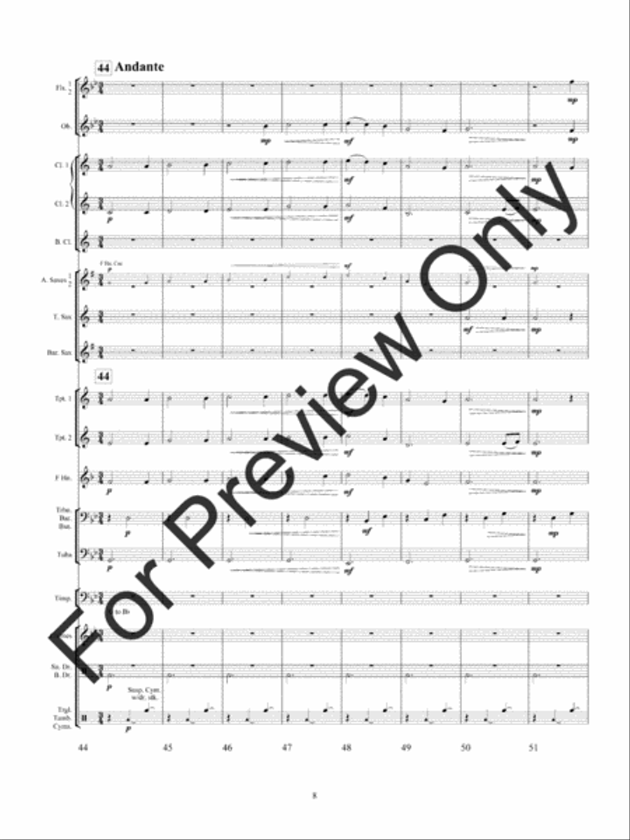 Lincoln At Gettysburg Concert Band scores gallery preview page 11