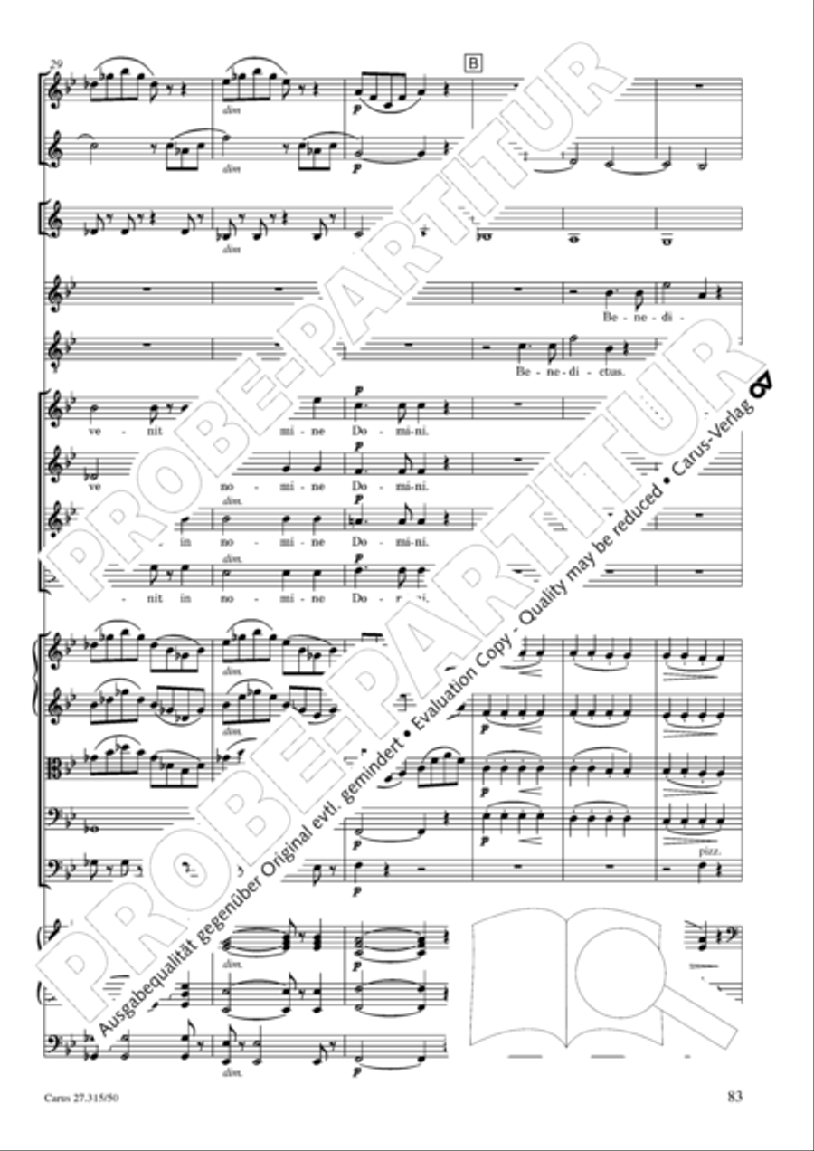 Requiem in C major 4-Part scores gallery preview page 86
