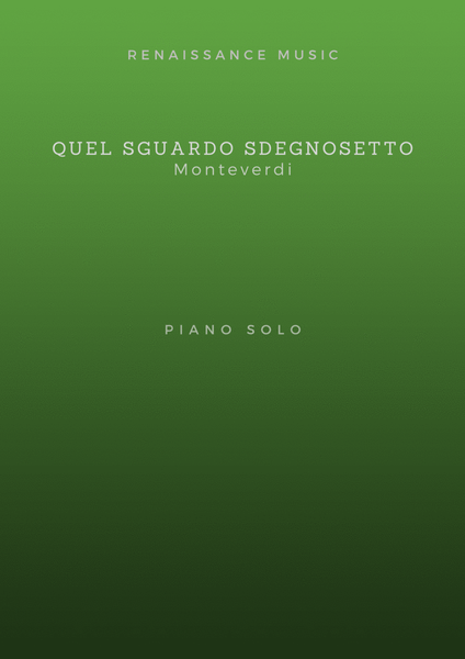 Quel Sguardo Sdegnosetto (Piano version) image number null