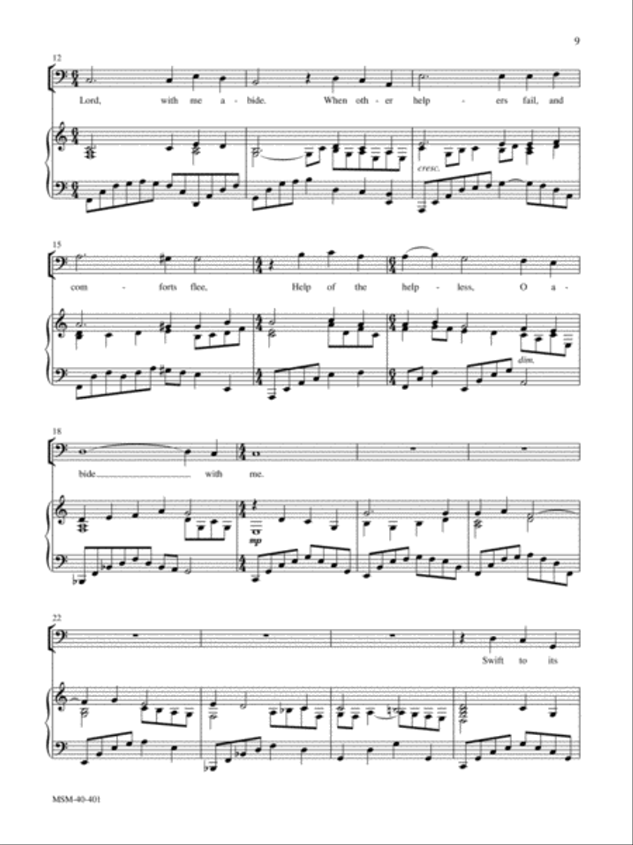 Abide With Me Low Voice scores gallery preview page 2