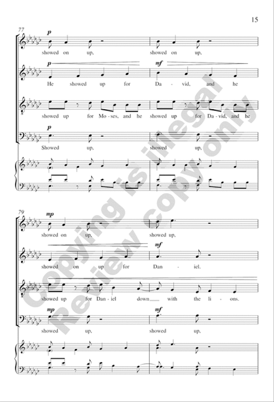 My King Is Comin' Soon 4-Part scores gallery preview page 14