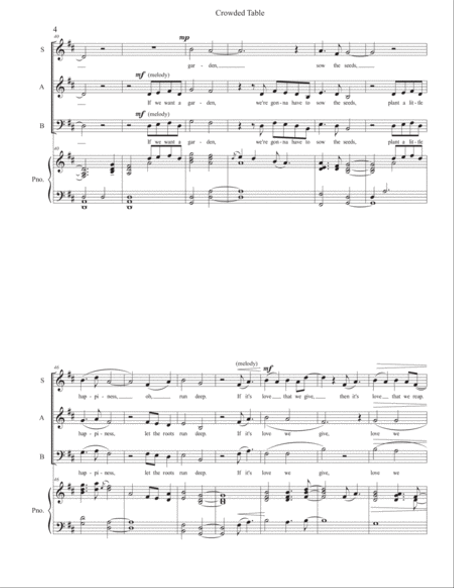 Crowded Table 3-Part scores gallery preview page 4