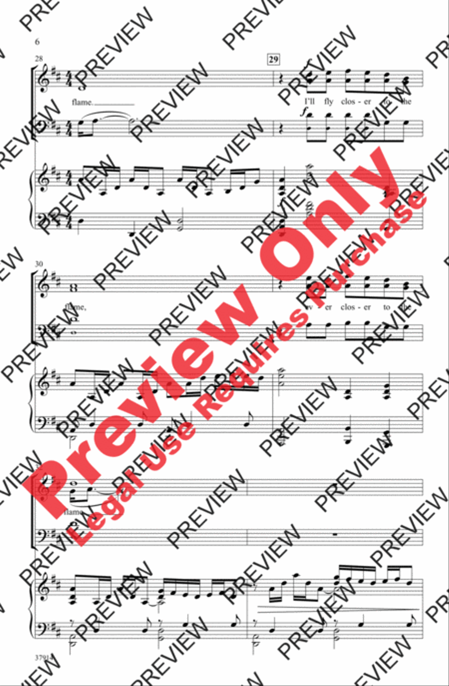 Closer to the Flame 3-Part scores gallery preview page 16