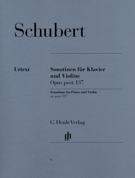 Schubert - Sonatinas Op 137 D384-5 D408 Violin/Piano
