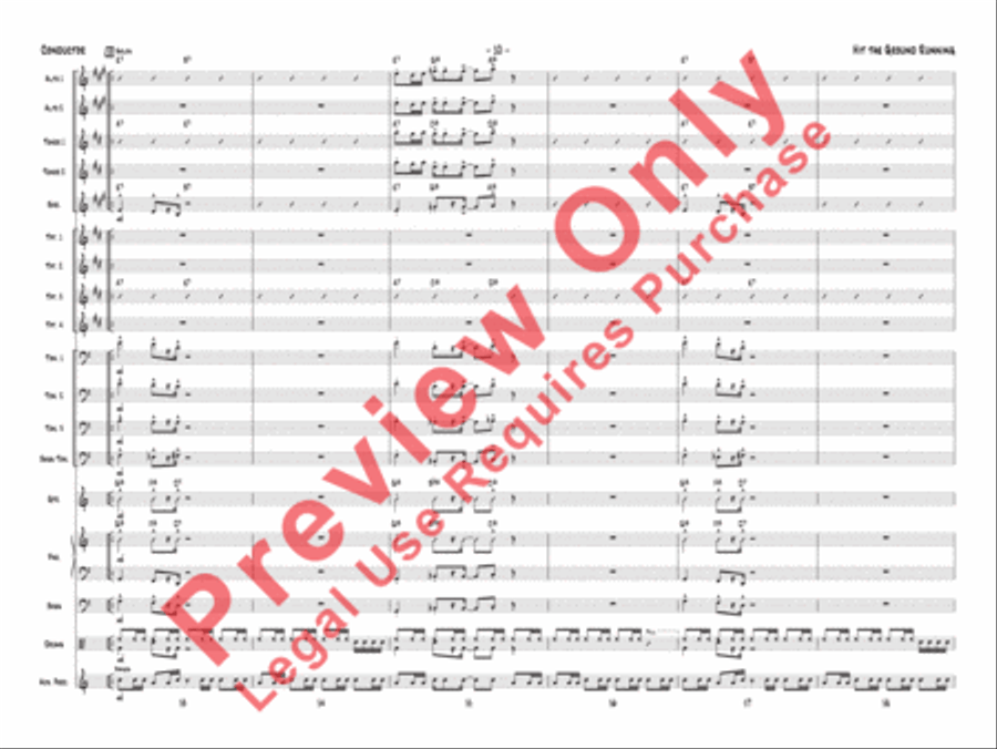 Hit the Ground Running Jazz Ensemble scores gallery preview page 13