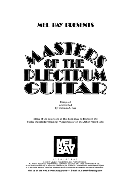 Masters of the Plectrum Guitar