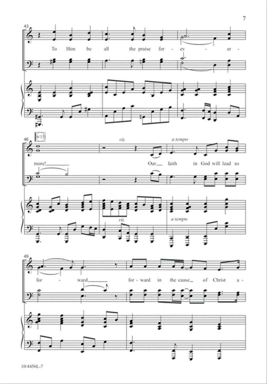 Our Faith in God Alone Our Faith in God Alone 4-Part scores gallery preview page 8