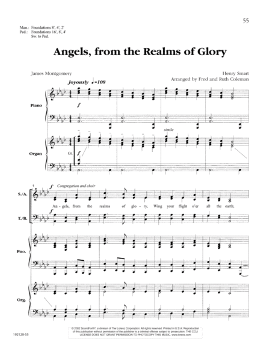 Let the People Sing at Christmas 4-Part scores gallery preview page 59
