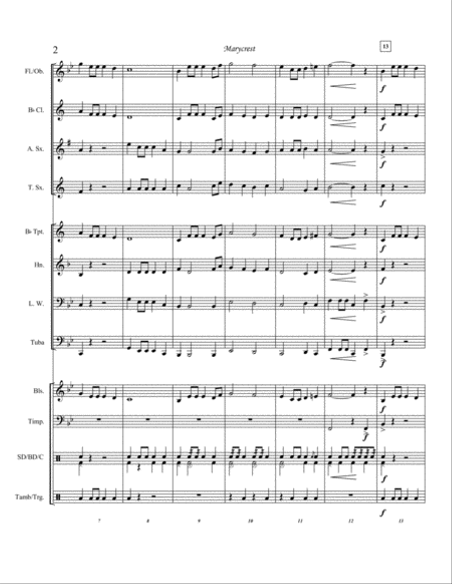 Marycrest Concert Band scores gallery preview page 4