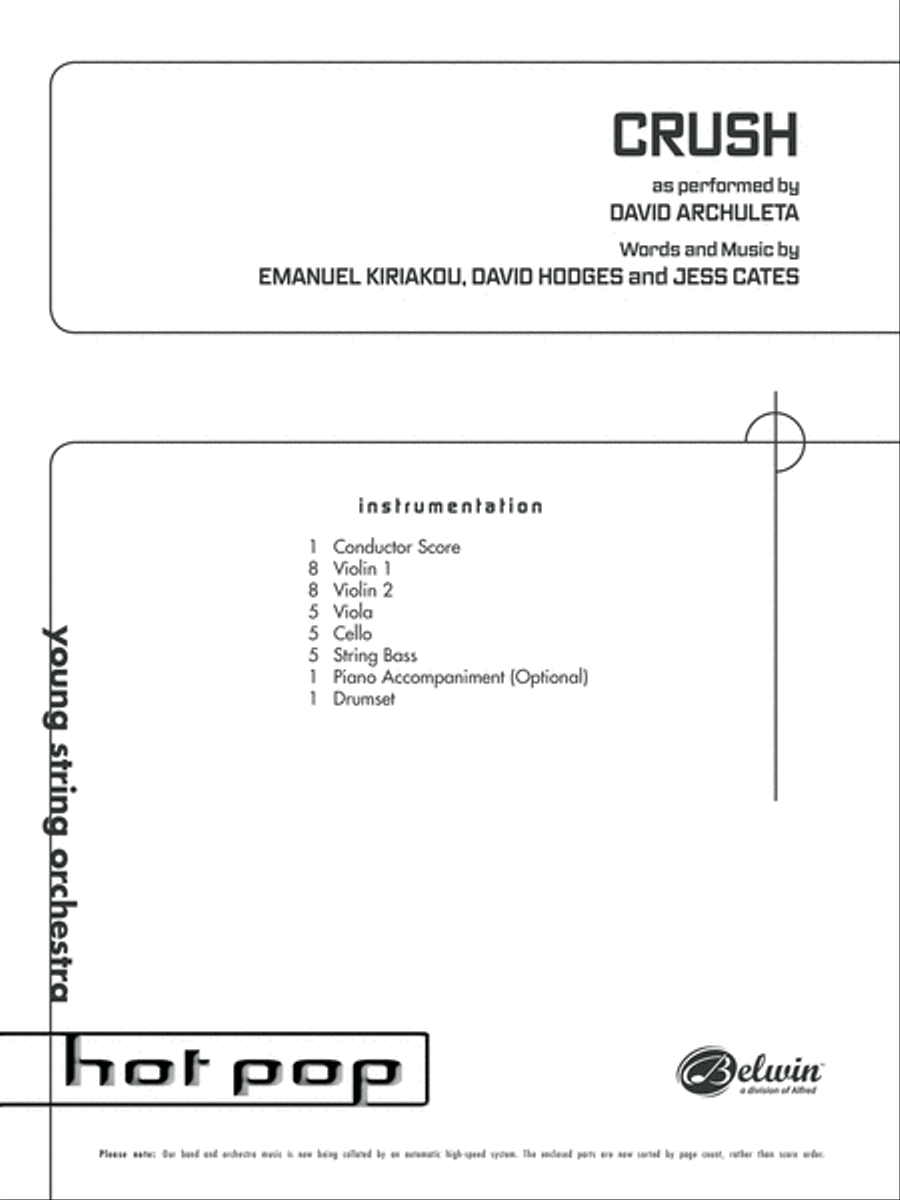 Crush: Score String Orchestra scores gallery preview page 1