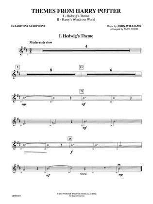 Harry Potter, Themes from: E-flat Baritone Saxophone