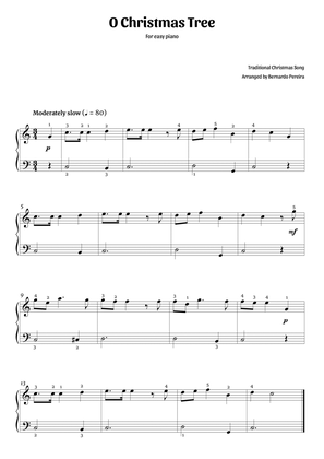 Book cover for O Christmas Tree (easy piano – C major)