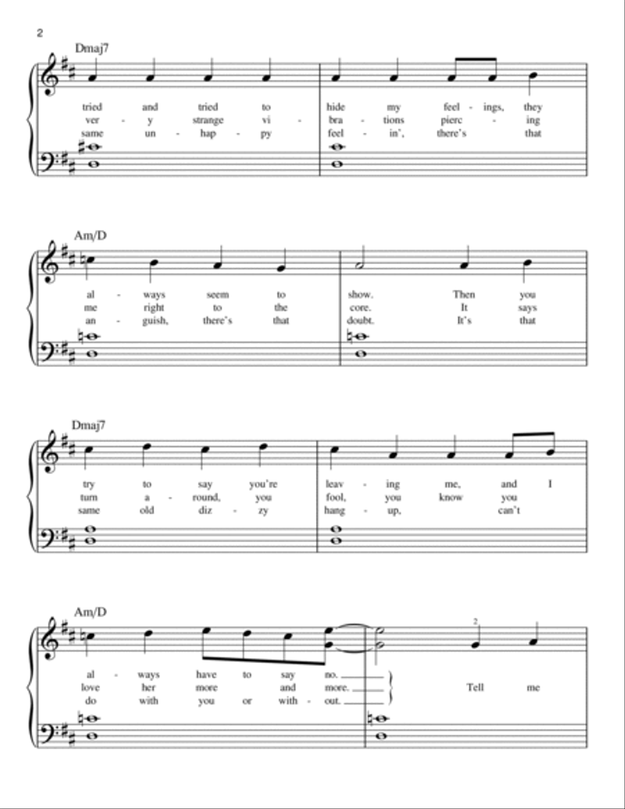 Never Can Say Goodbye Never Can Say Goodbye Easy Piano scores gallery preview page 2