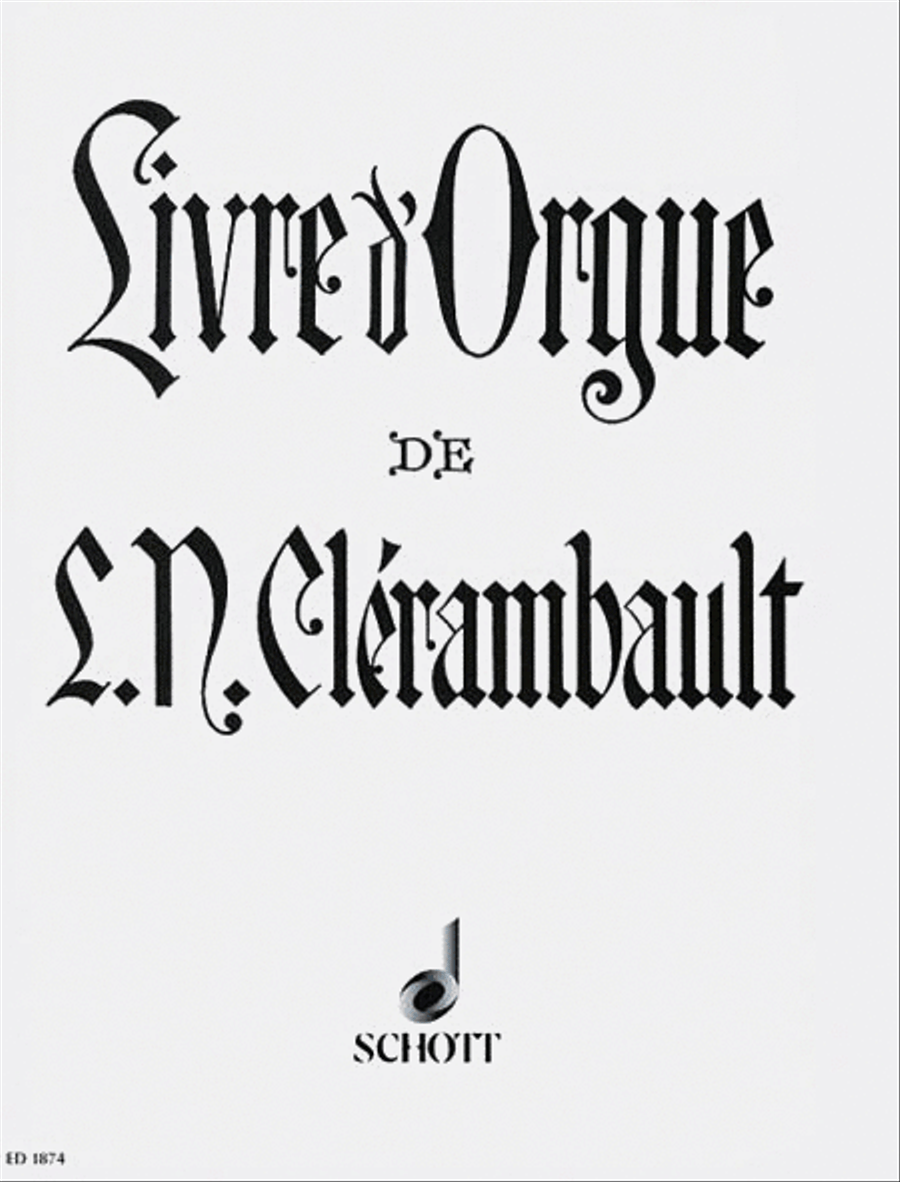 Organ Book of Louis-Nicolas Clerambault Organ scores gallery preview page 1