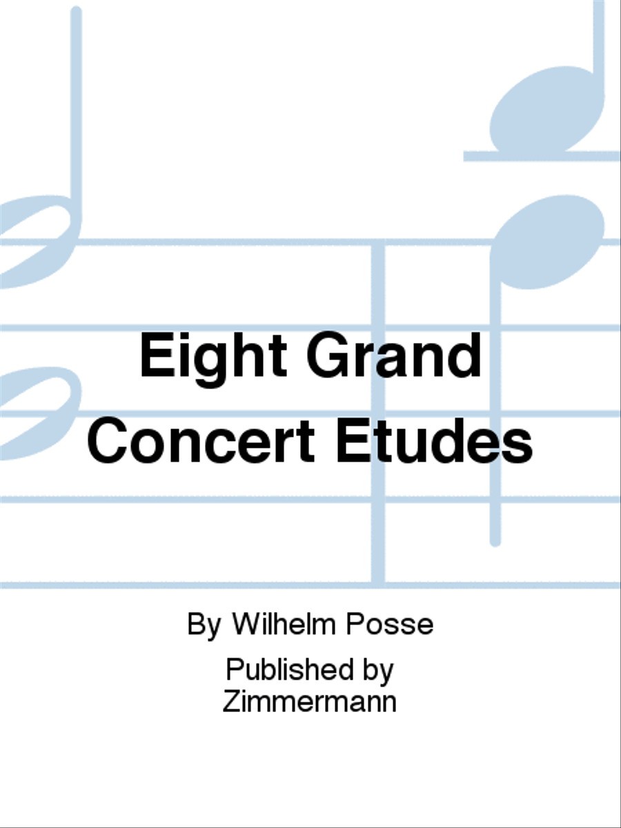 Eight Grand Concert Etudes Harp scores gallery preview page 1
