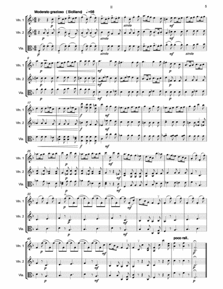 D.SCARLATTI Three Sonatas for 2 violins & viola image number null