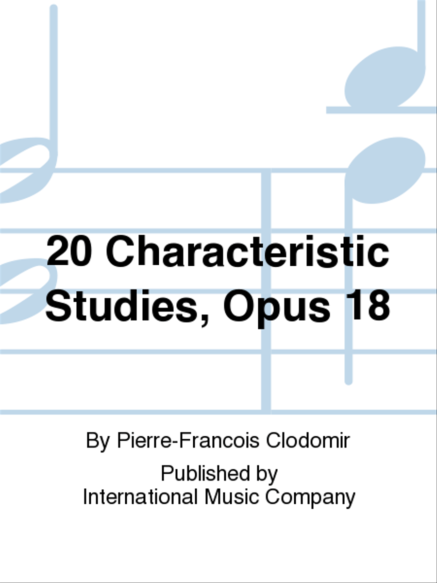 20 Characteristic Studies, Opus 18 Trumpet Solo scores gallery preview page 1