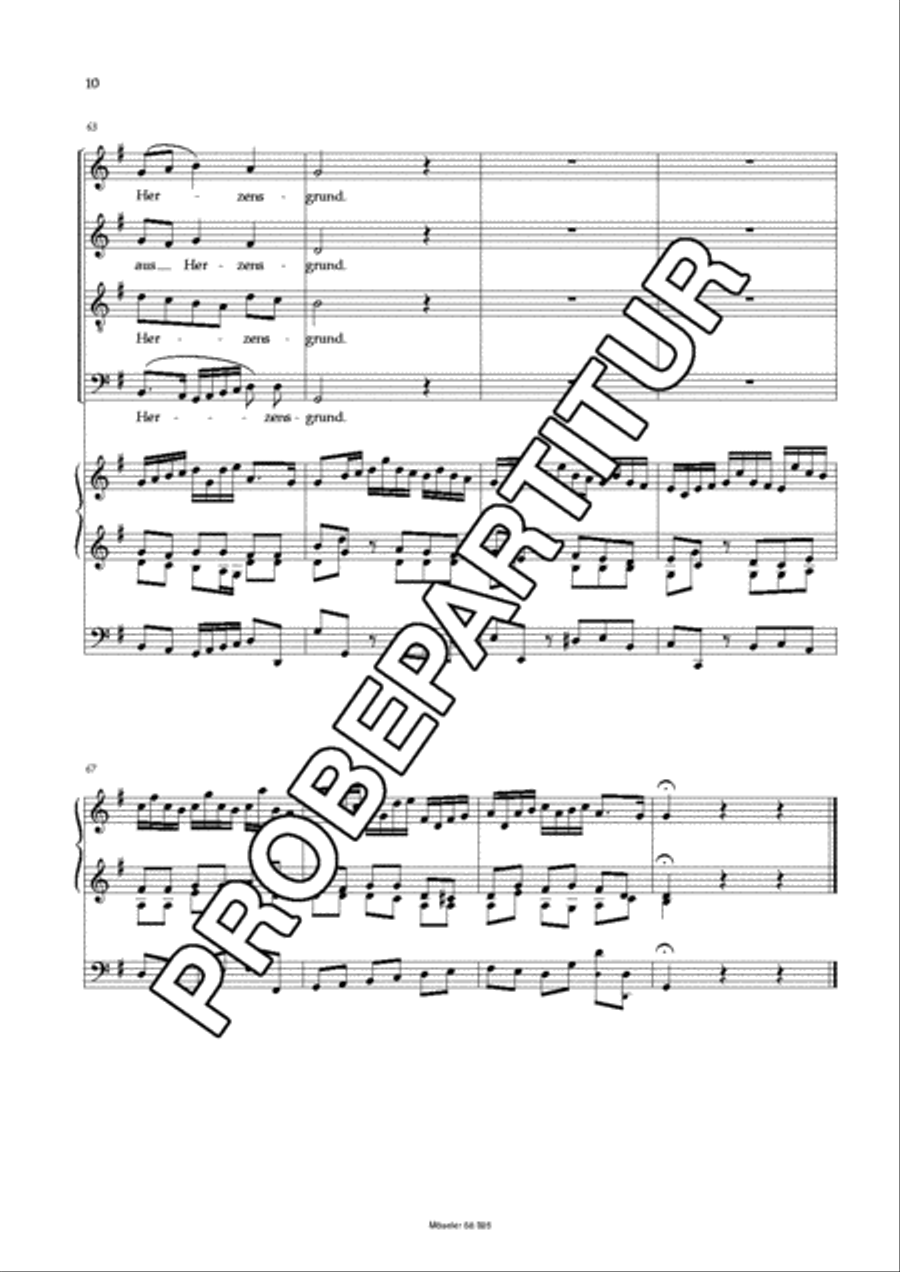 Sei Lob und Preis mit Ehren BWV 167 4-Part scores gallery preview page 11
