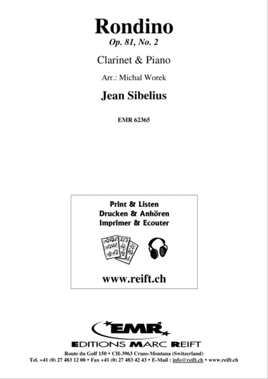 Rondino Clarinet Solo scores gallery preview page 2