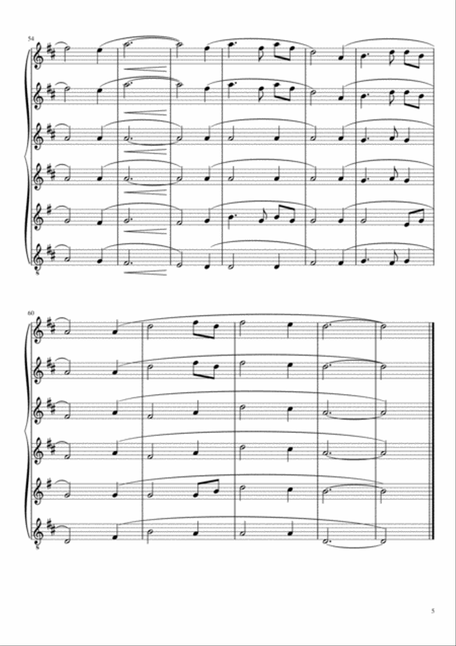 Amazing Grace Amazing Grace Woodwind Ensemble scores gallery preview page 6