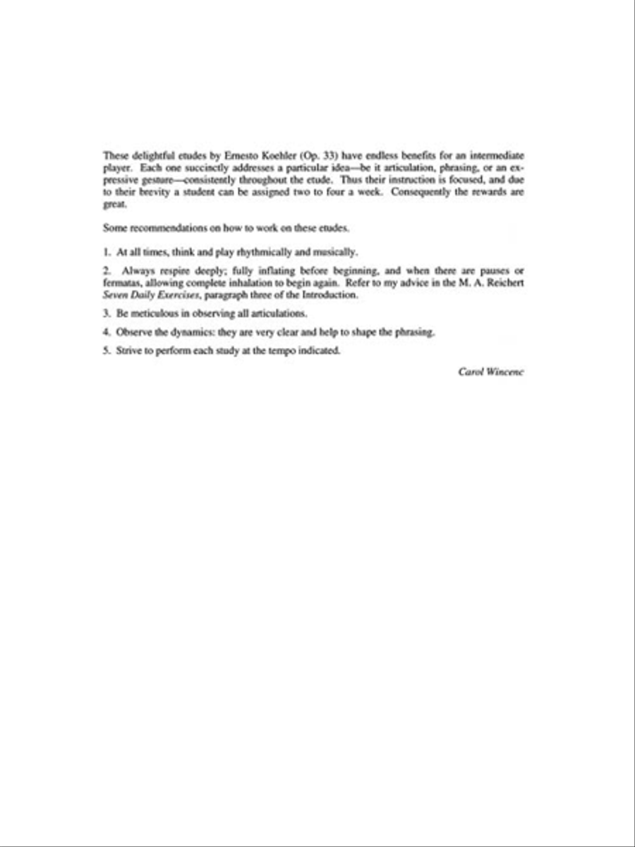 35 Exercises for Flute, Op. 33 Flute scores gallery preview page 4
