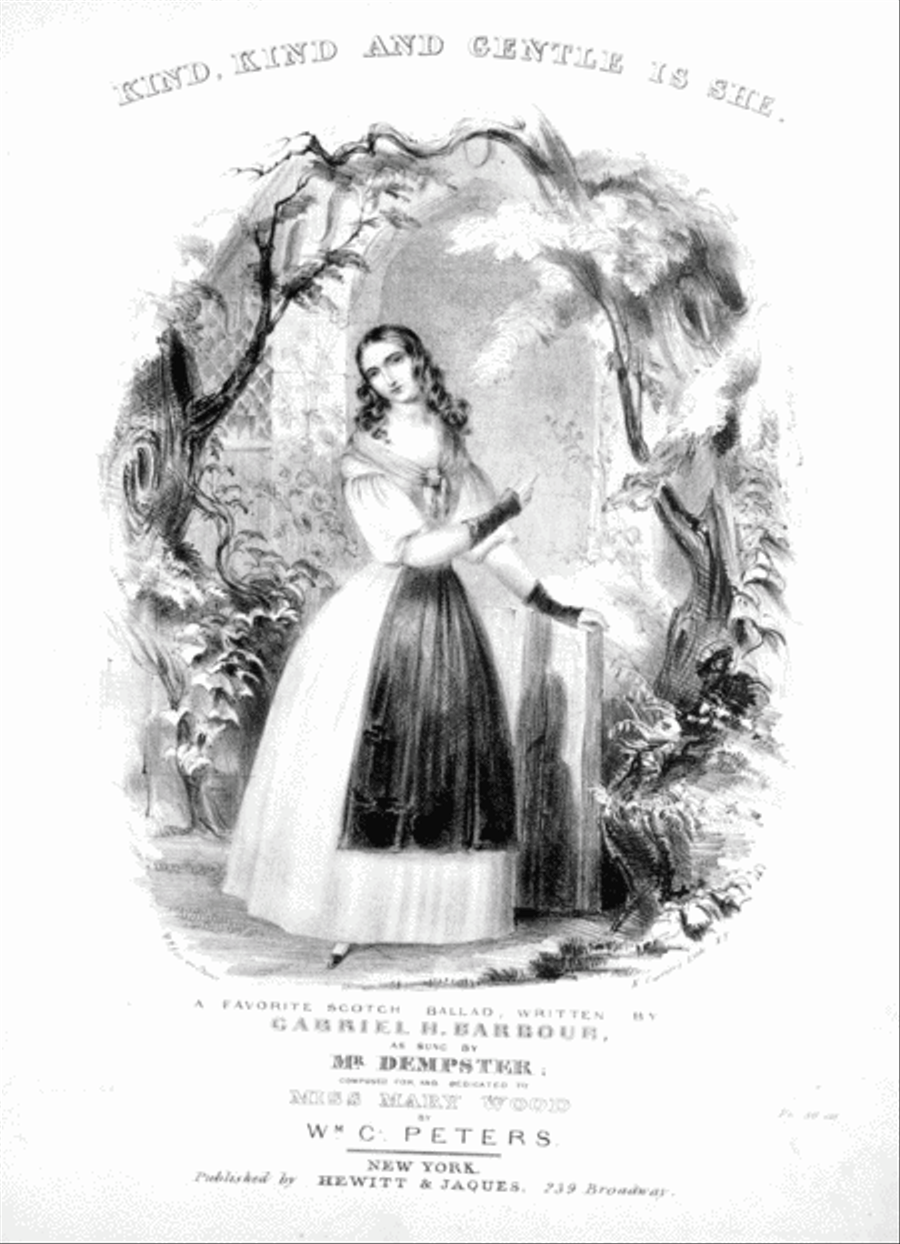 Kind, Kind and Gentle is She. A Favorite Scotch Ballad Voice scores gallery preview page 1