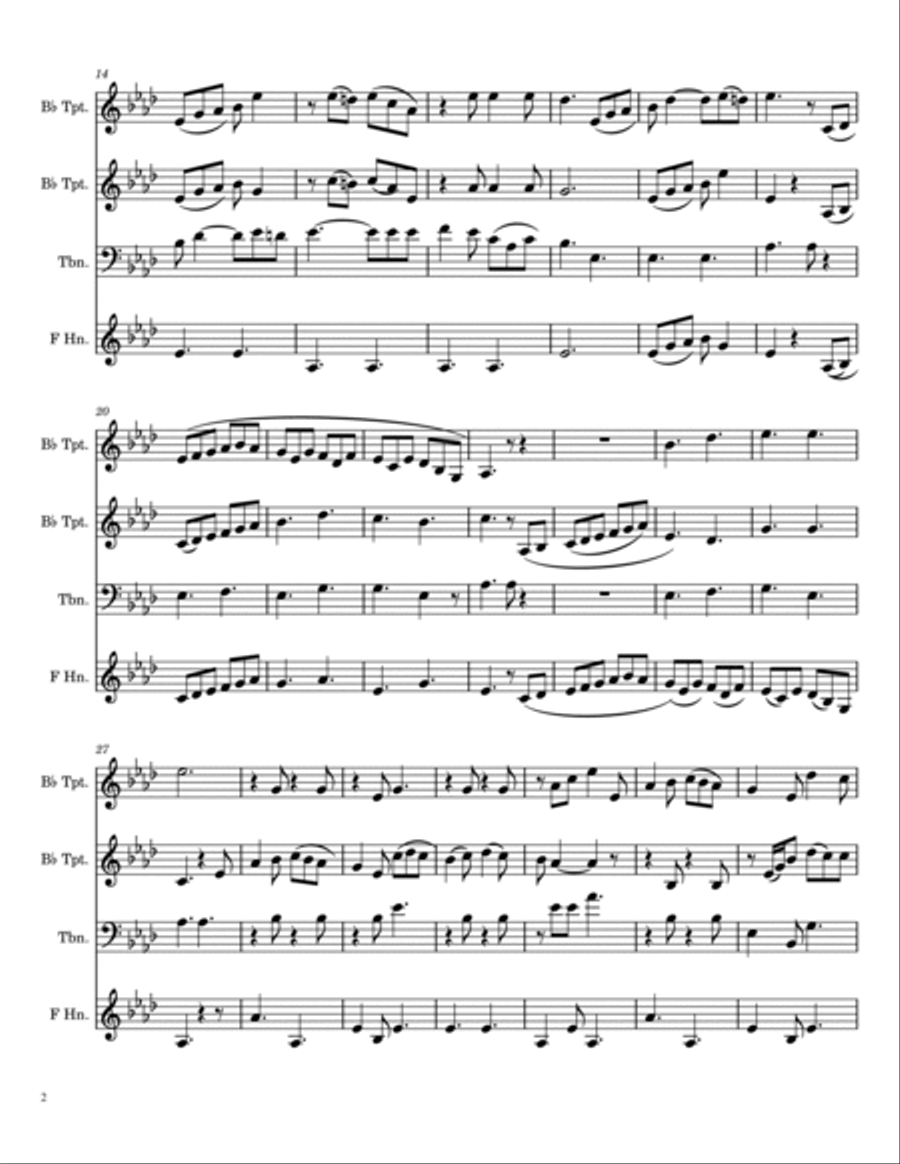 Chamarita Chamarita Brass Ensemble scores gallery preview page 2