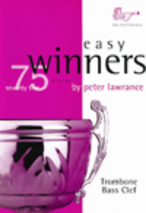 Book cover for Easy Winners (Trombone, Bass Clef with CD)