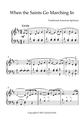 Traditional American Spiritual - When the Saints Go Marching In(With Note name)