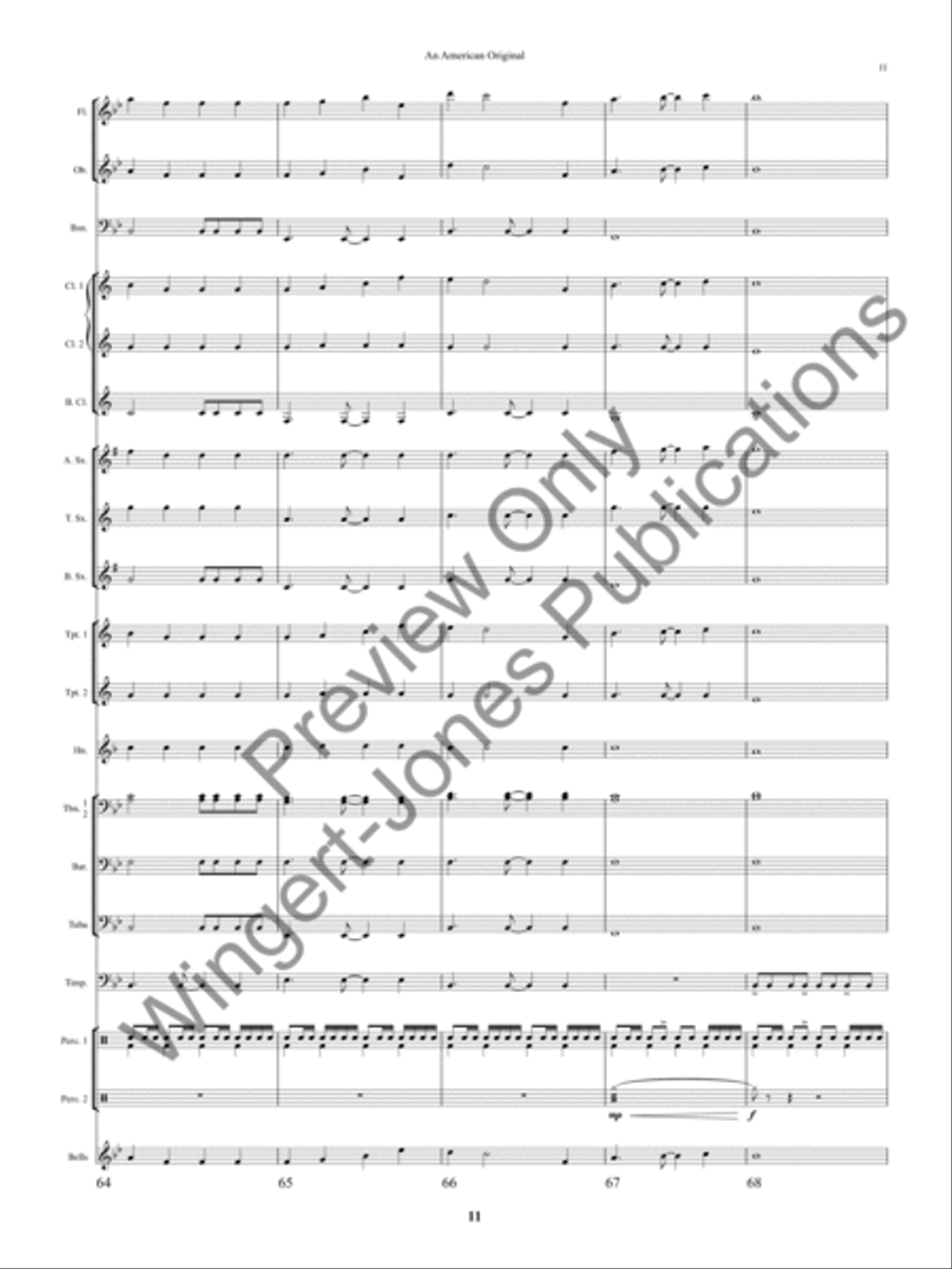 An American Original An American Original Concert Band scores gallery preview page 14