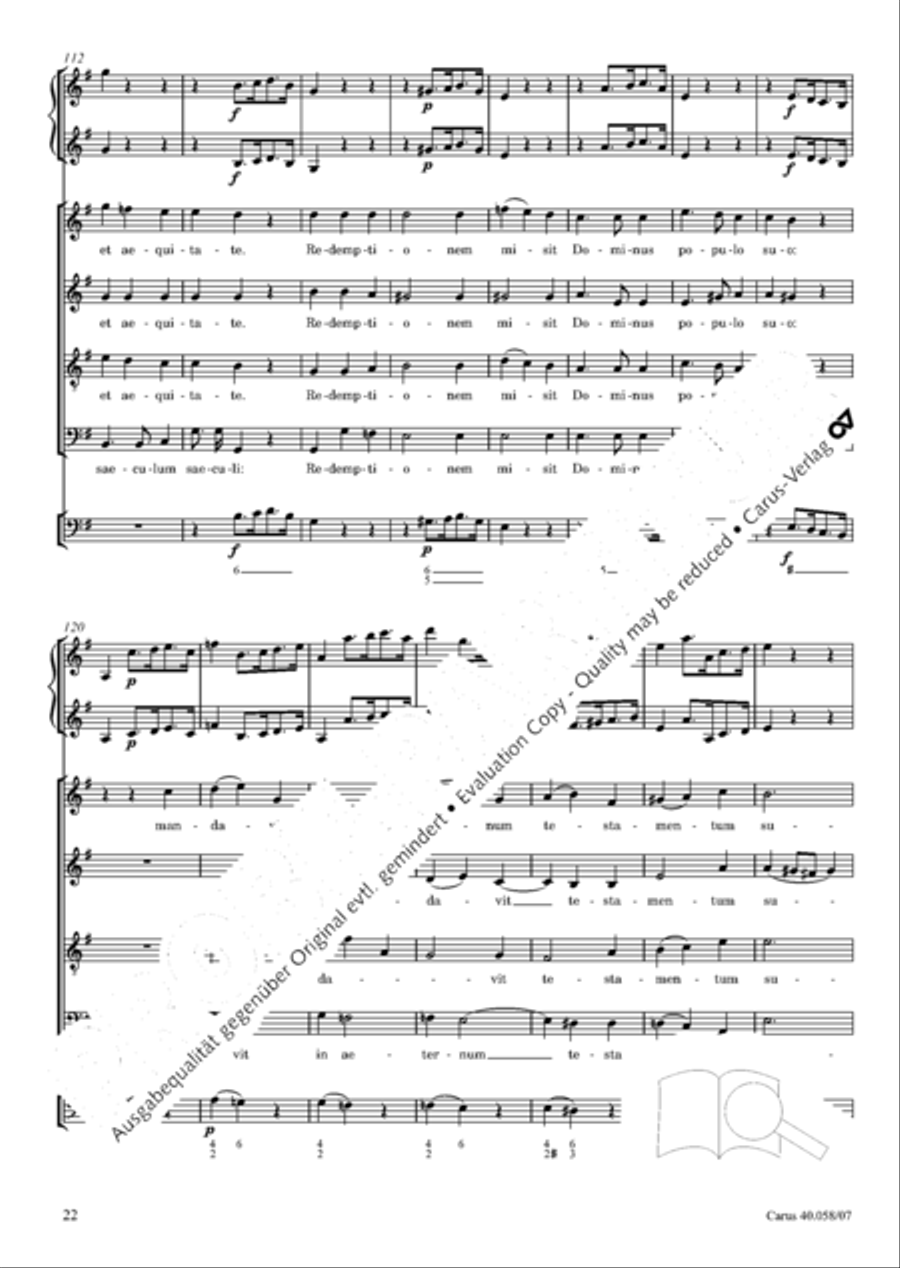 Vesperae solennes de Dominica 4-Part scores gallery preview page 27