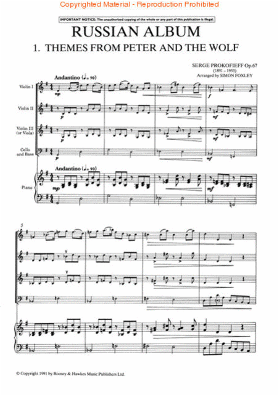 Russian Album Orchestra scores gallery preview page 2