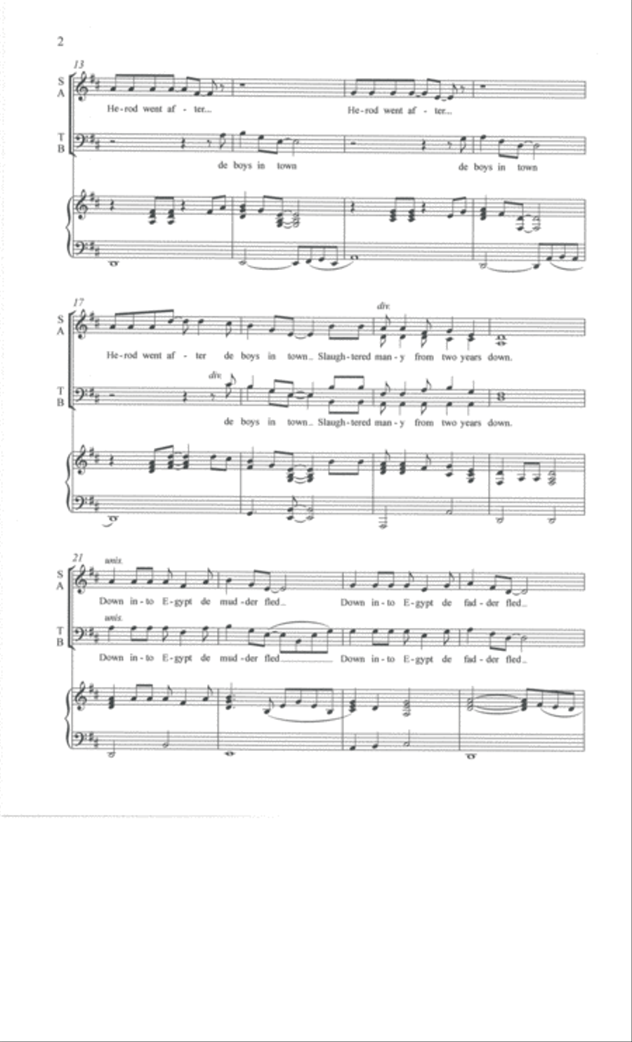 Dat Herod 4-Part scores gallery preview page 3