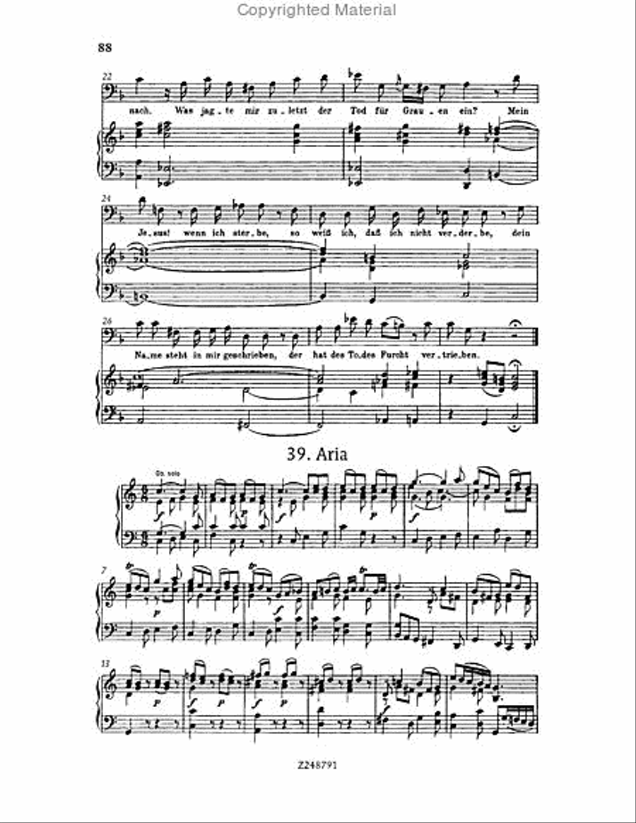Christmas Oratorio, BWV 248 Choir scores gallery preview page 87