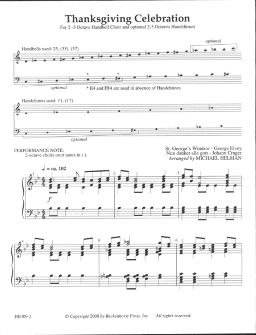 Thanksgiving Celebration 2-3 octaves 3-Octaves scores gallery preview page 2