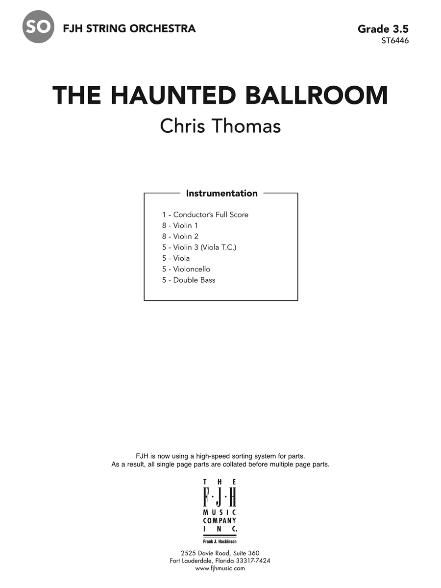 The Haunted Ballroom: Score