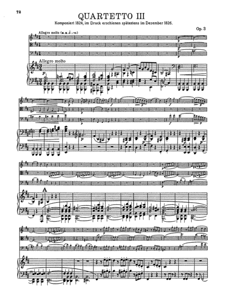 Piano Quartets Op. 3