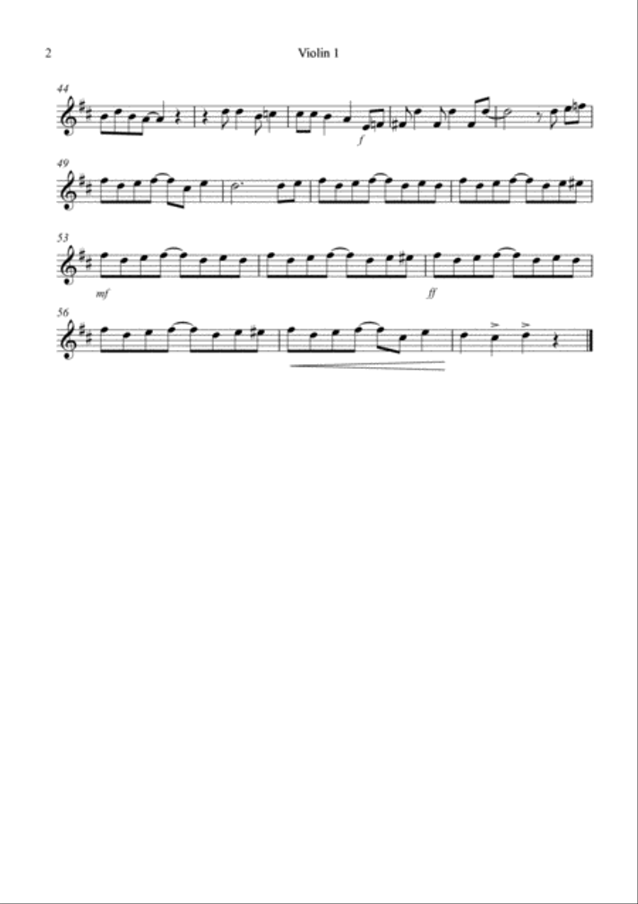 The Entertainer for Violin Quartet The Entertainer for Violin Quartet Violin Solo scores gallery preview page 4