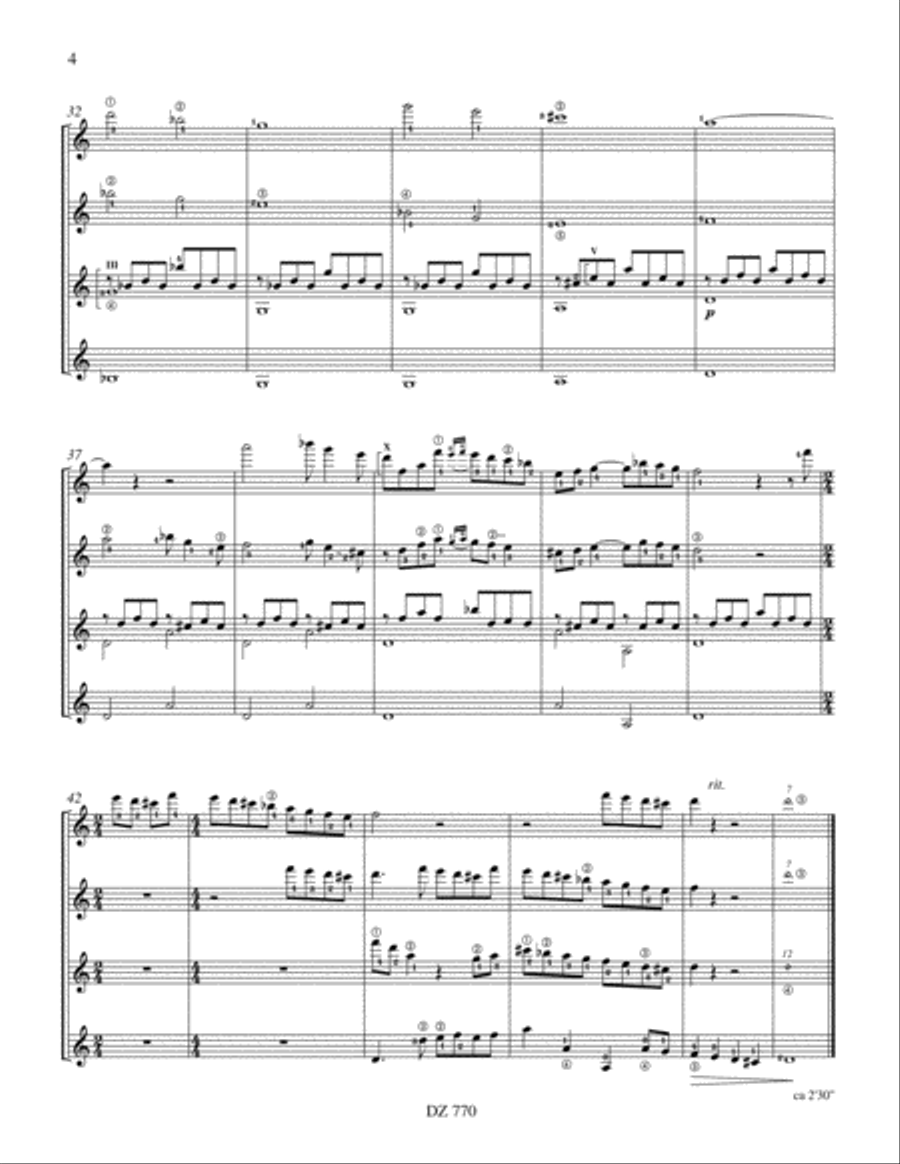 Lullaby Guitar Ensemble scores gallery preview page 4