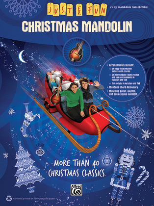 Book cover for Just for Fun -- Christmas Mandolin
