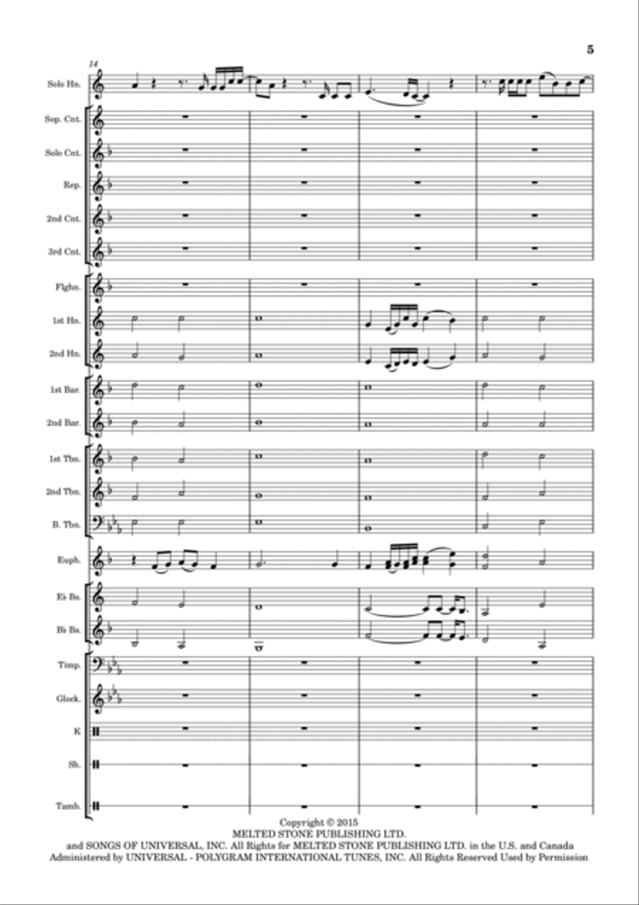 When We Were Young Brass Band scores gallery preview page 5