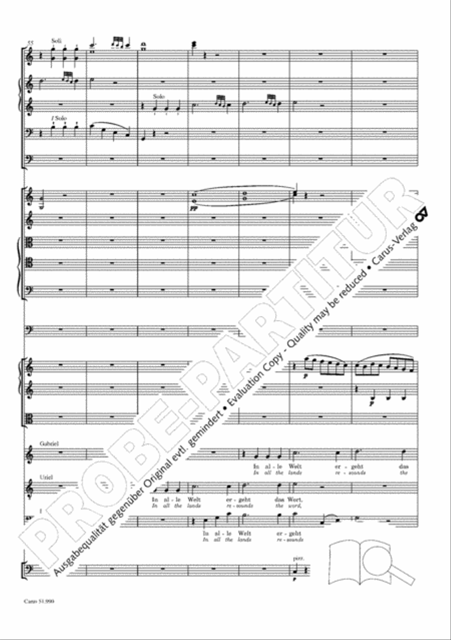 The Creation (Die Schopfung) 4-Part scores gallery preview page 121