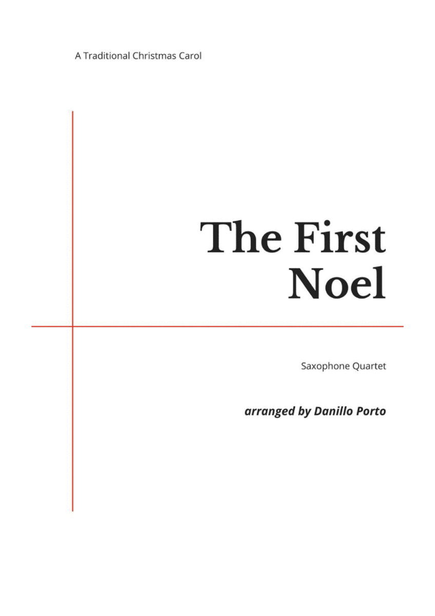 The First Noel - Saxophone quartet image number null
