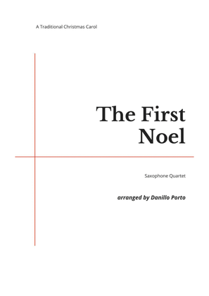 The First Noel - Saxophone quartet