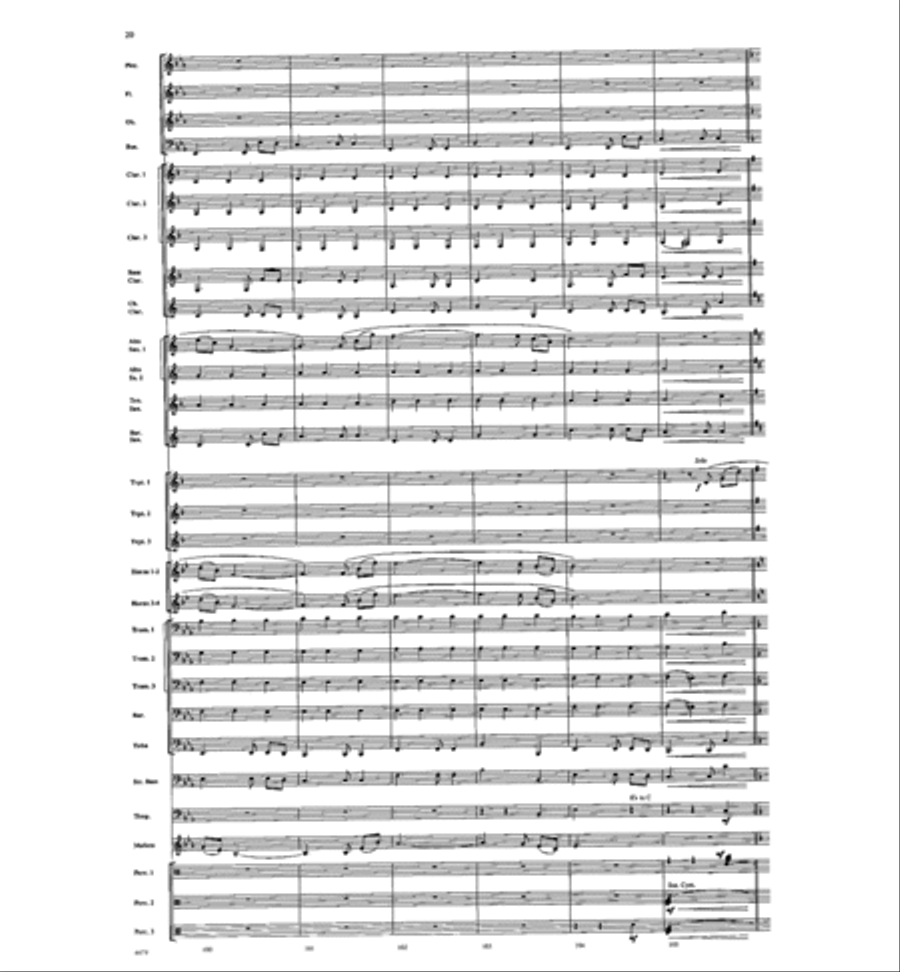 American Folk Fantasia Concert Band scores gallery preview page 21