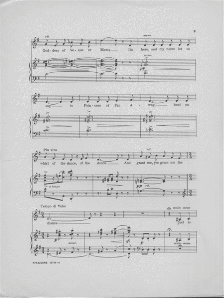 Princess of Far Away Voice scores gallery preview page 3