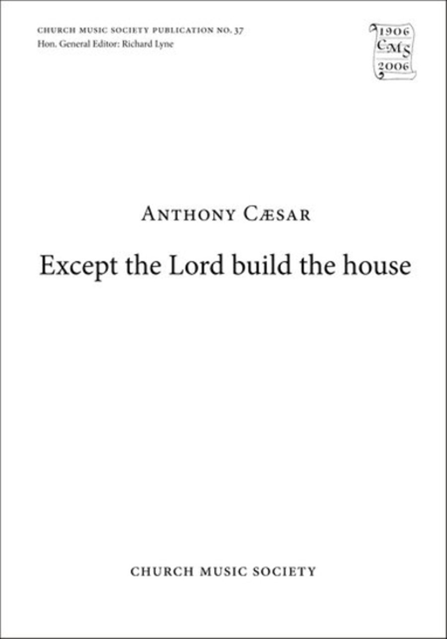 Except the Lord build the house 4-Part scores gallery preview page 1