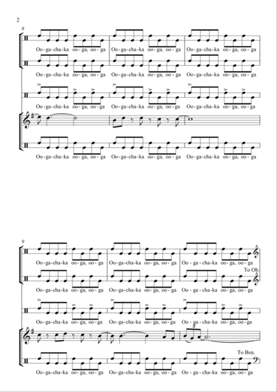 Hooked On A Feeling Woodwind Quintet scores gallery preview page 3