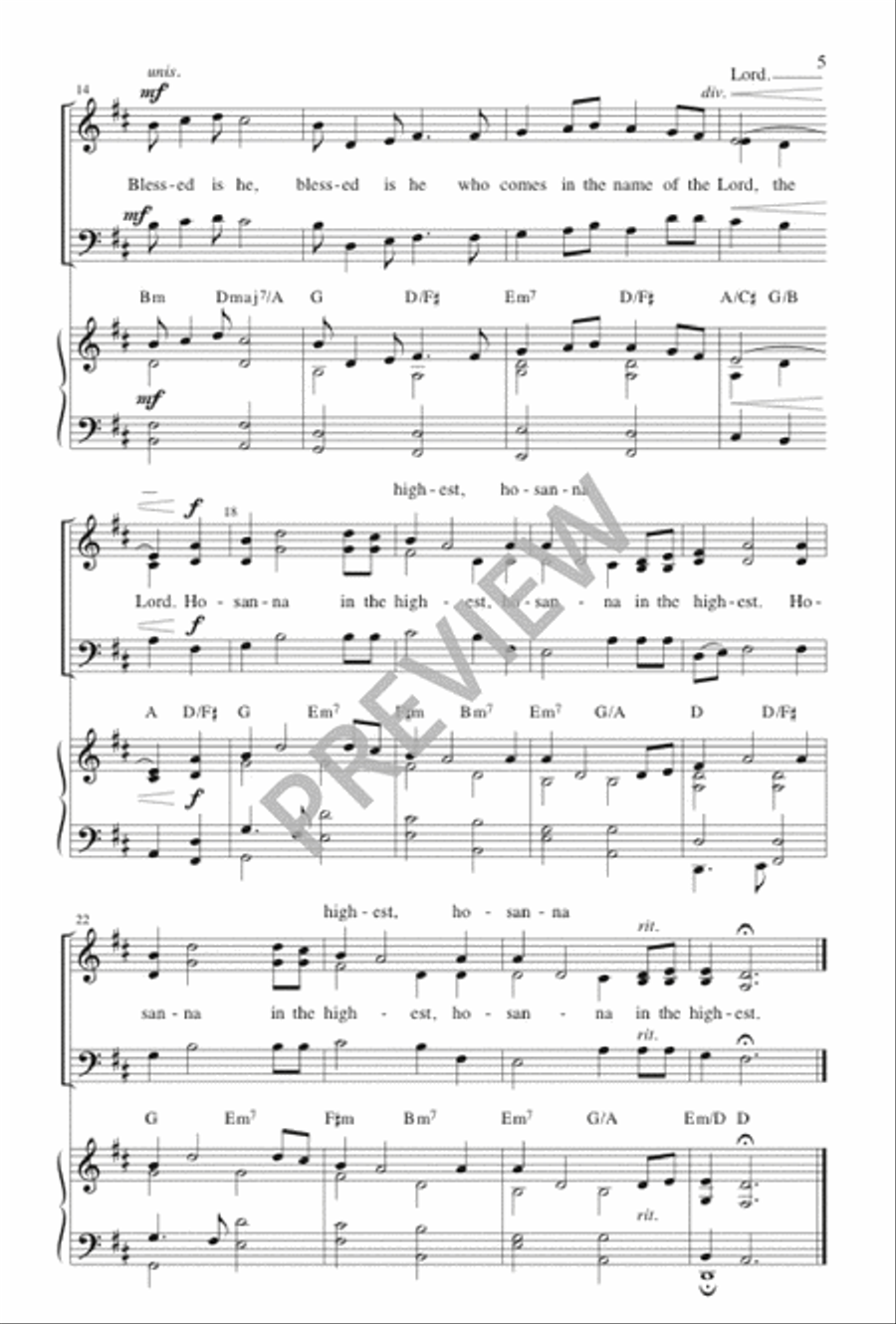 Joy and Peace - Choral / Accompaniment edition 3-Part scores gallery preview page 6